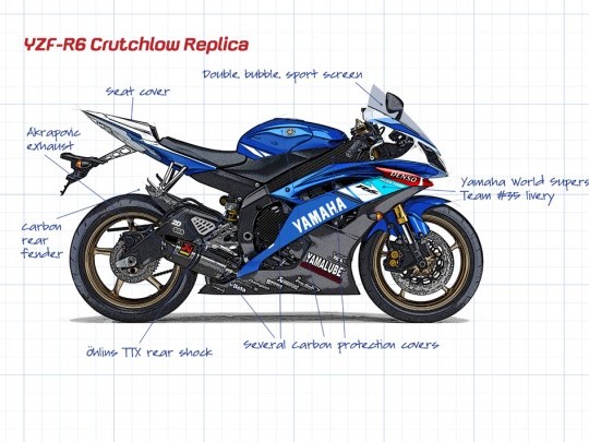 YZF-R6 Cal Crutchlow replika