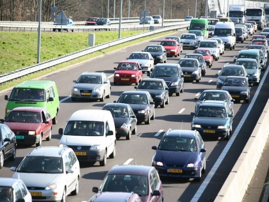 Életkép egy holland autópályán