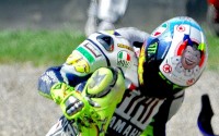 Rossi lábtörése - jól látható a felfújt lufi