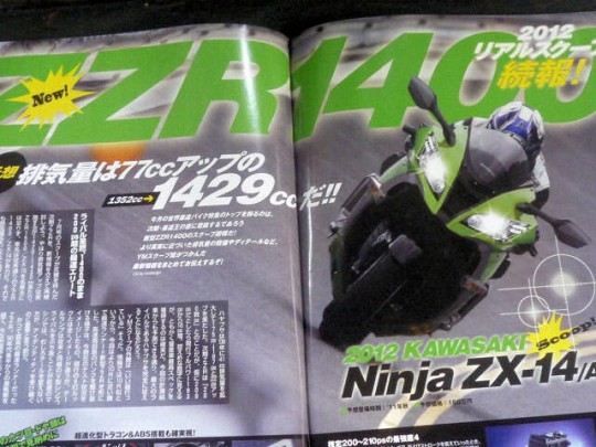 Kawasaki ZZR1400 a Young Machine magazinban (galéria nyílik)