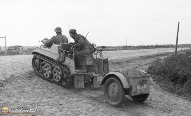 Egy Kettenkrad a Keleti Fronton, szolgálat közben