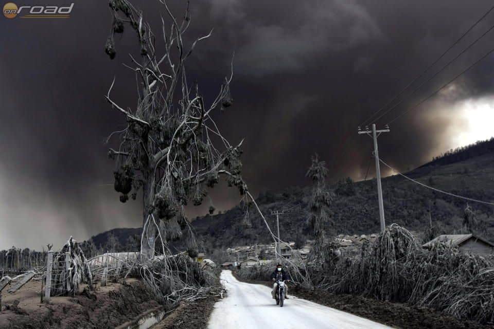 Indonézia vulkánkitörés után