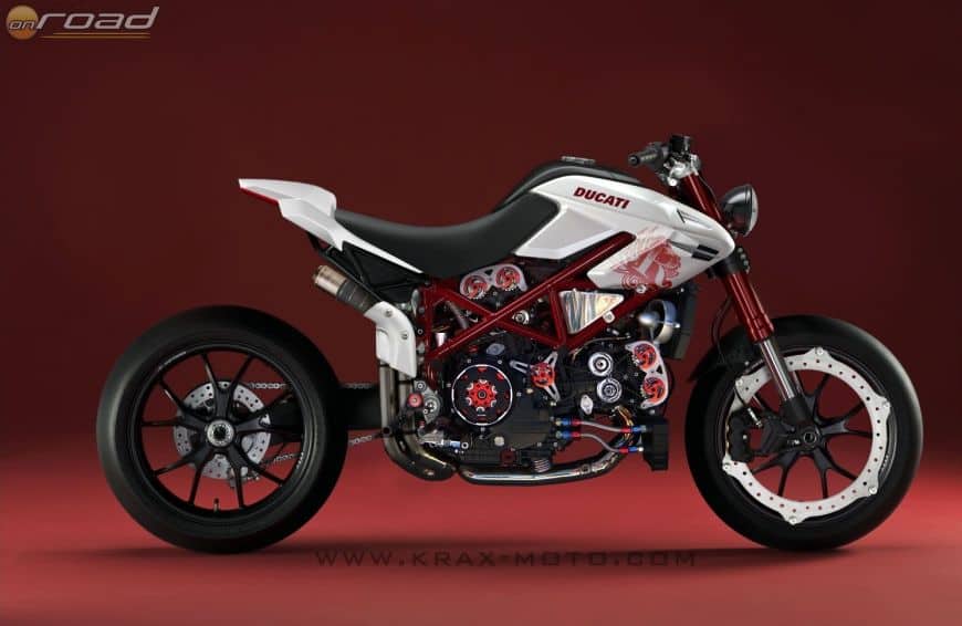 Ducati Hypermotard - a Buelltől kölcsönzött első fékkel