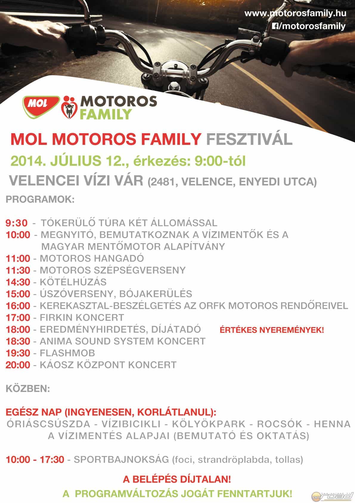 MOL Motoros Family Fesztivál Onroad