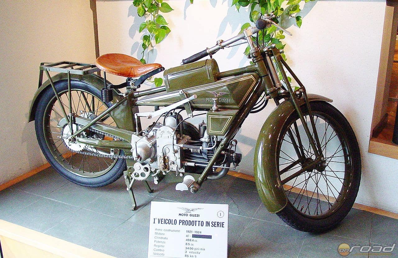 Az első Moto Guzzi 1921-ből a nagyon sikeres Normale