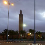 Marokkó túra onroad 78 Tiznit, mecset éjjel