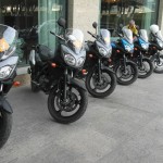 Útvonalbiztosítás Baku túra Onroad 20150611_Parkolás a szálloda előtt