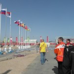Útvonalbiztosítás Baku túra Onroad 20150612_ejárás a triatlon versenyközpontban