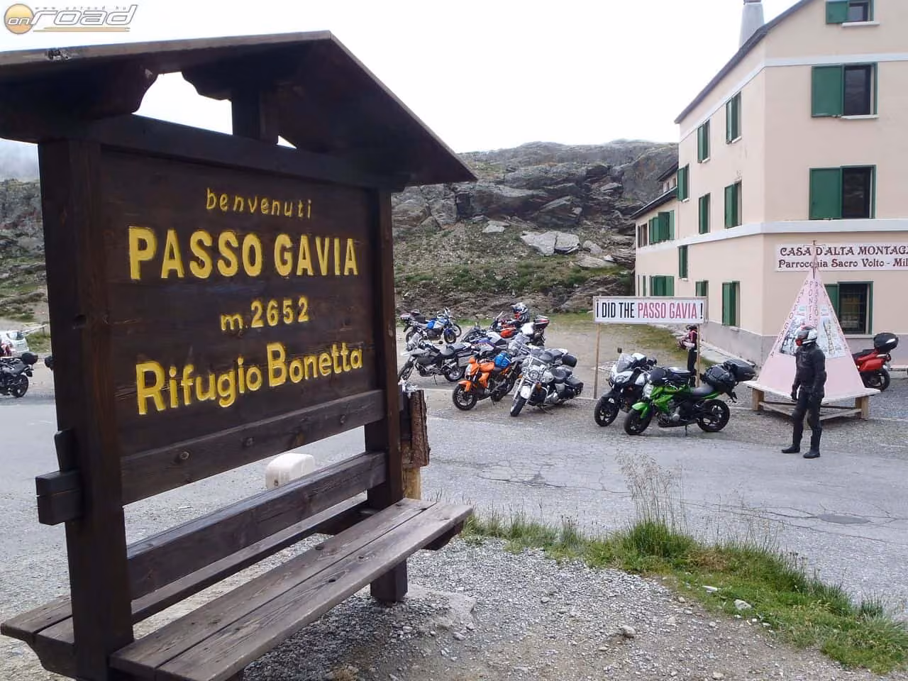 Passo Galvio, túl a csúcson