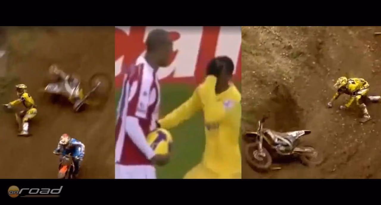 A nap videója: motocross kontra labdarúgás A nap videója: motocross kontra labdarúgás