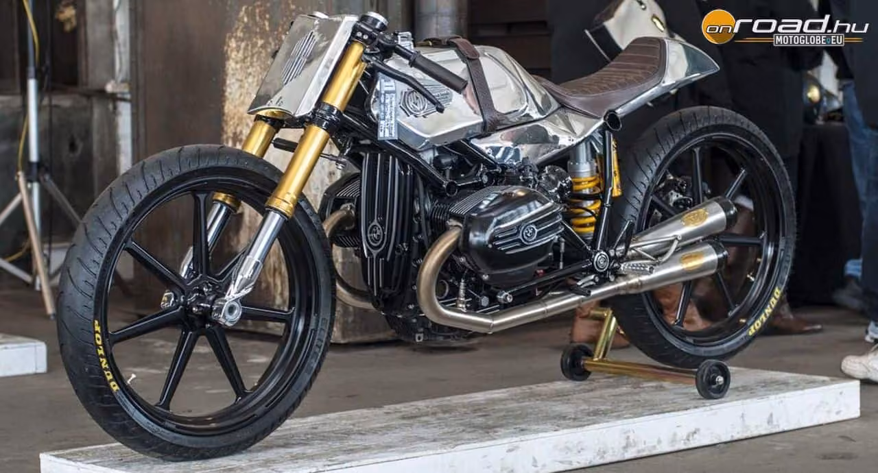 Roland Sands és a dragbike boxer BMW Roland Sands és a dragbike boxer BMW