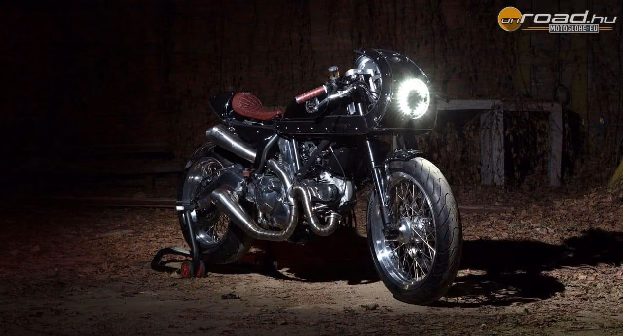 Vérbeli steampunk masina: Ducati Scrambler Essenza