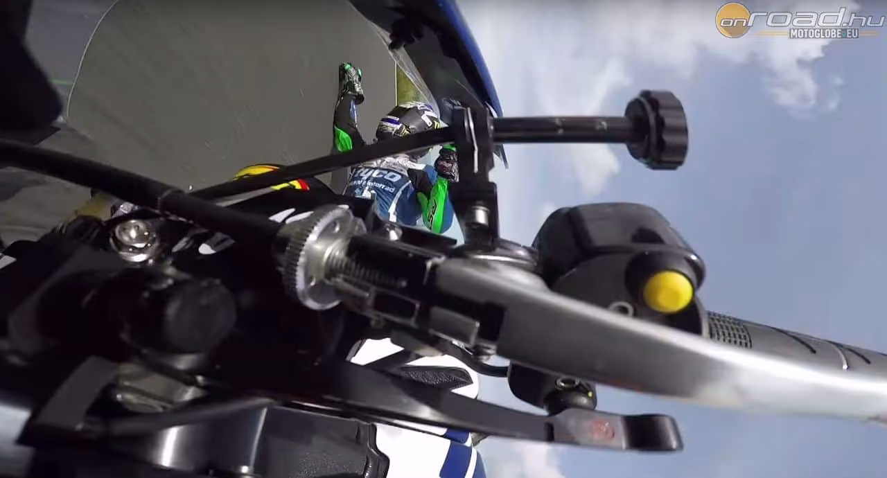 Ian Hutchinson horror bukása a Man TT Senior versenyén