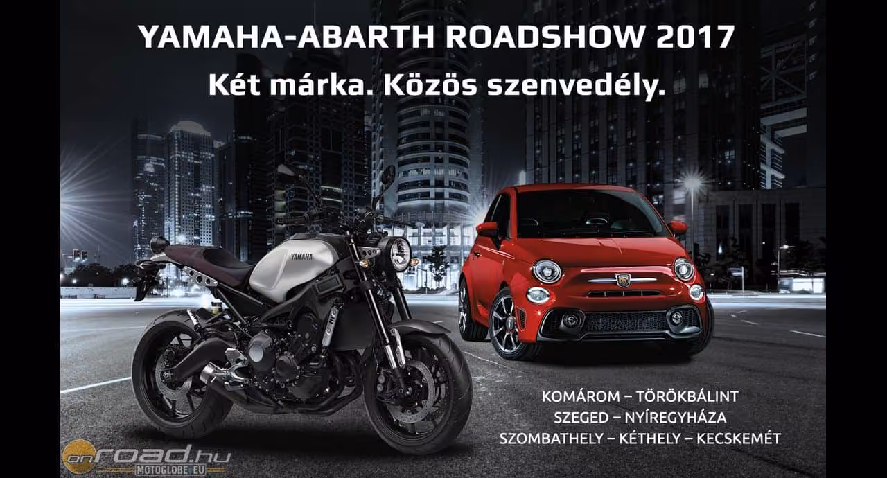 Még öt helyszínen vár a Yamaha és az Abarth közös roadshow-ja