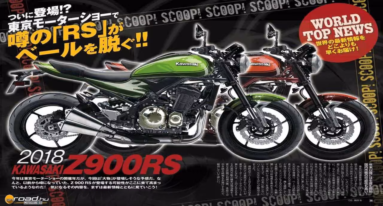 Z900RS néven dobja piacra retró megjelenésű motorját a Kawasaki Z900RS néven dobja piacra retró megjelenésű motorját a Kawasaki