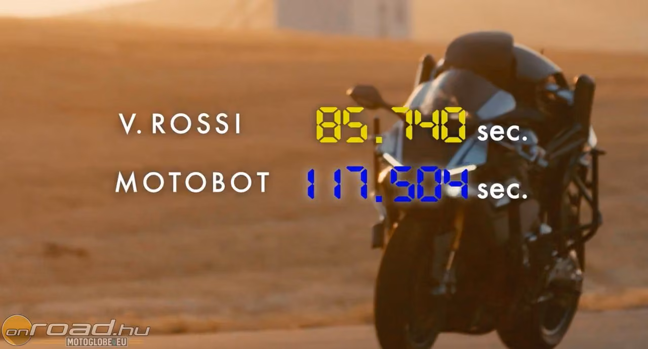 Összecsapott az ember és a robot: Valentino Rossi vs. Motobot 1:0
