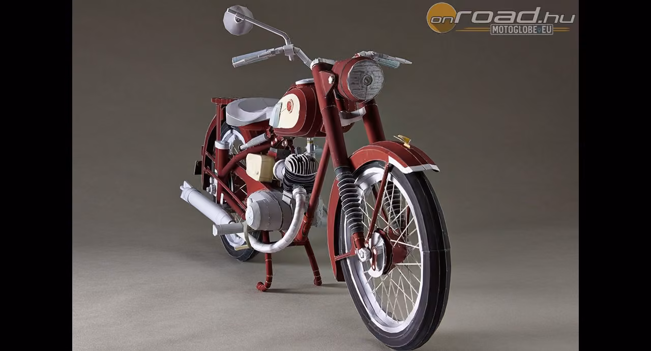 Építsd meg a legelső Yamaha motorkerékpárt magad. Papírból!