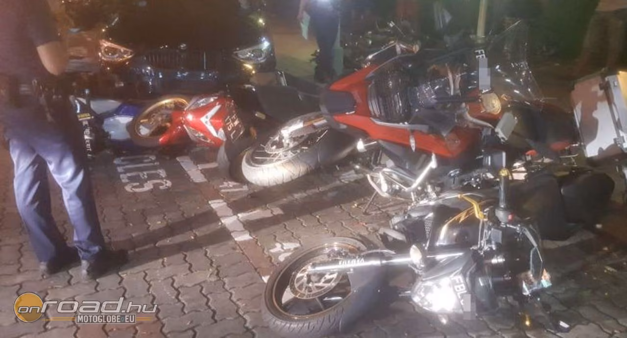 Mészárlás: tíz motort gyalázott le a részeg sofőr Mészárlás: tíz motort gyalázott le a részeg sofőr