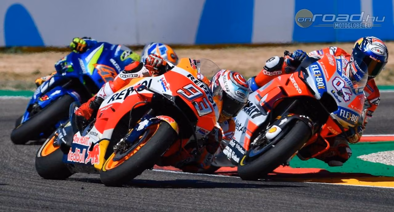 Óriásit küzdött Marquez és Doviziozo az Aragóniai Nagydíjon