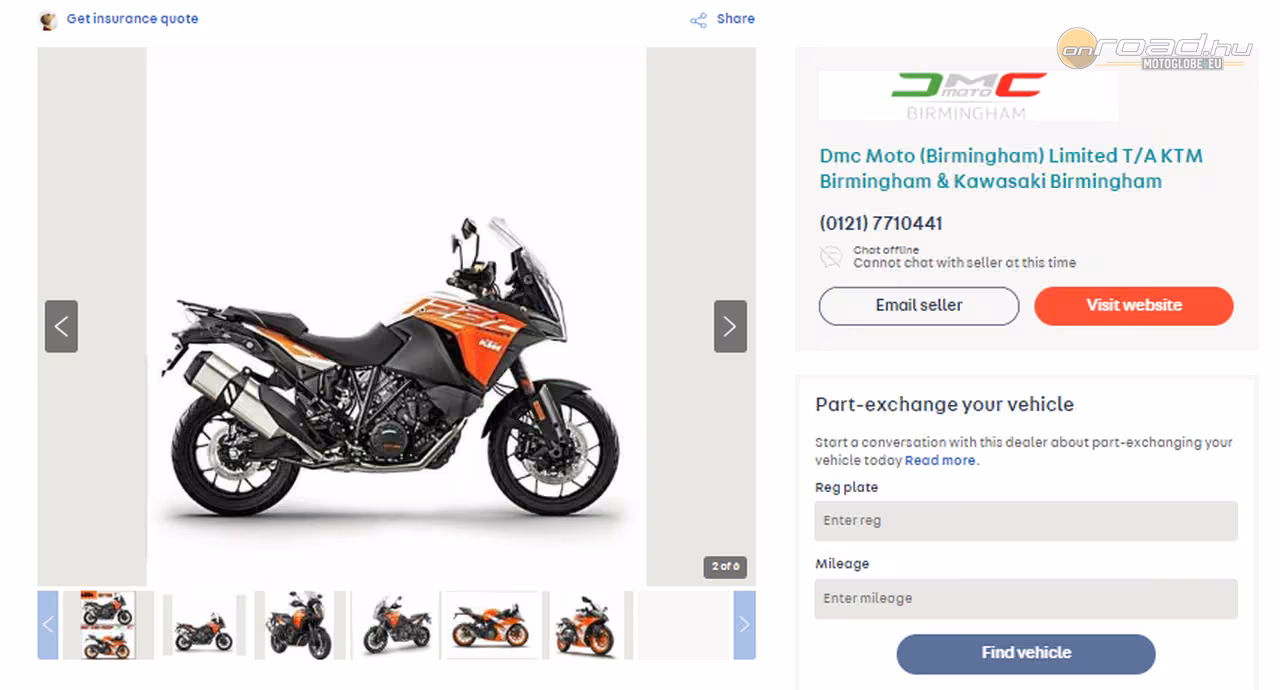 Egyet fizet, kettőt kap KTM akció egy angliai kereskedésben Egyet fizet, kettőt kap KTM akció egy angliai kereskedésben
