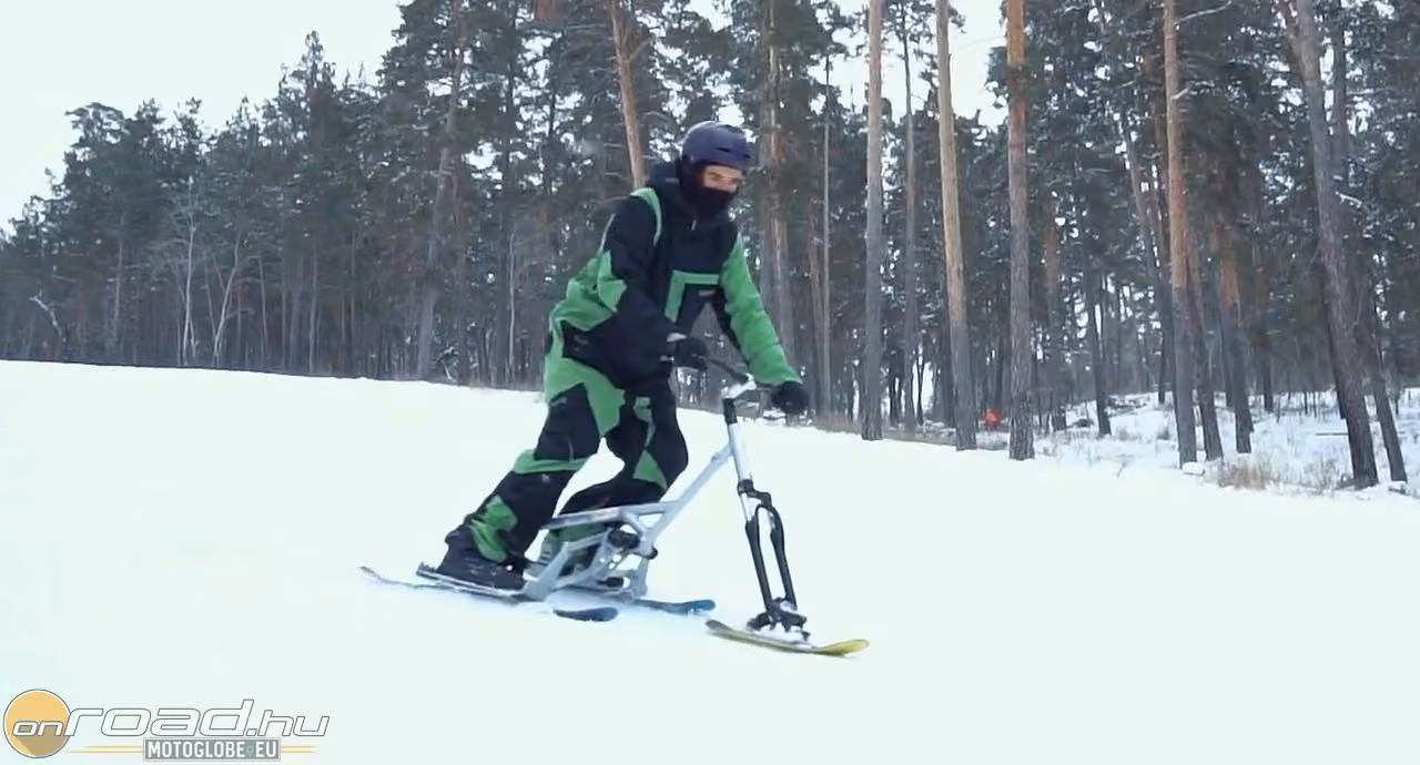 Íme a motorosok új síeszköze, az orosz ProsnegBike