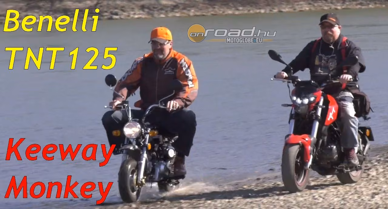 Mókagyárak: Benelli TNT125 és Keeway Monkey 50 teszt Mókagyárak: Benelli TNT125 és Keeway Monkey 50 teszt
