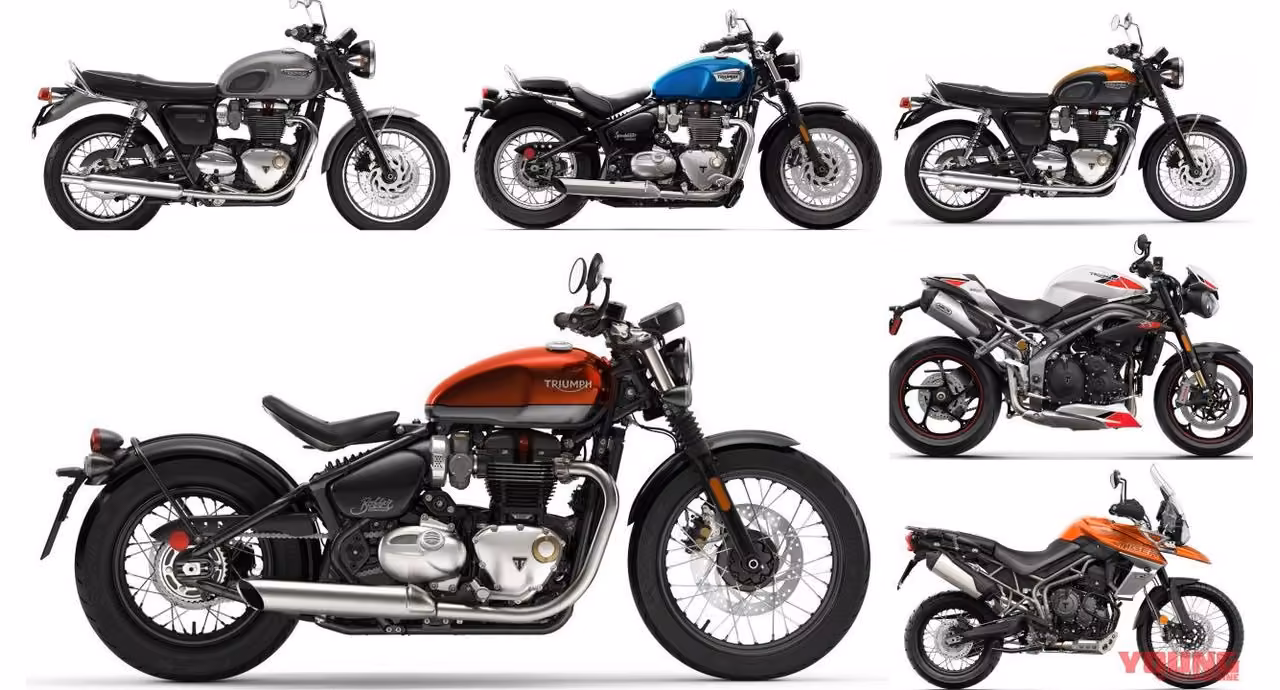 Új színekben pompáznak a 2019-es Triumph modellek