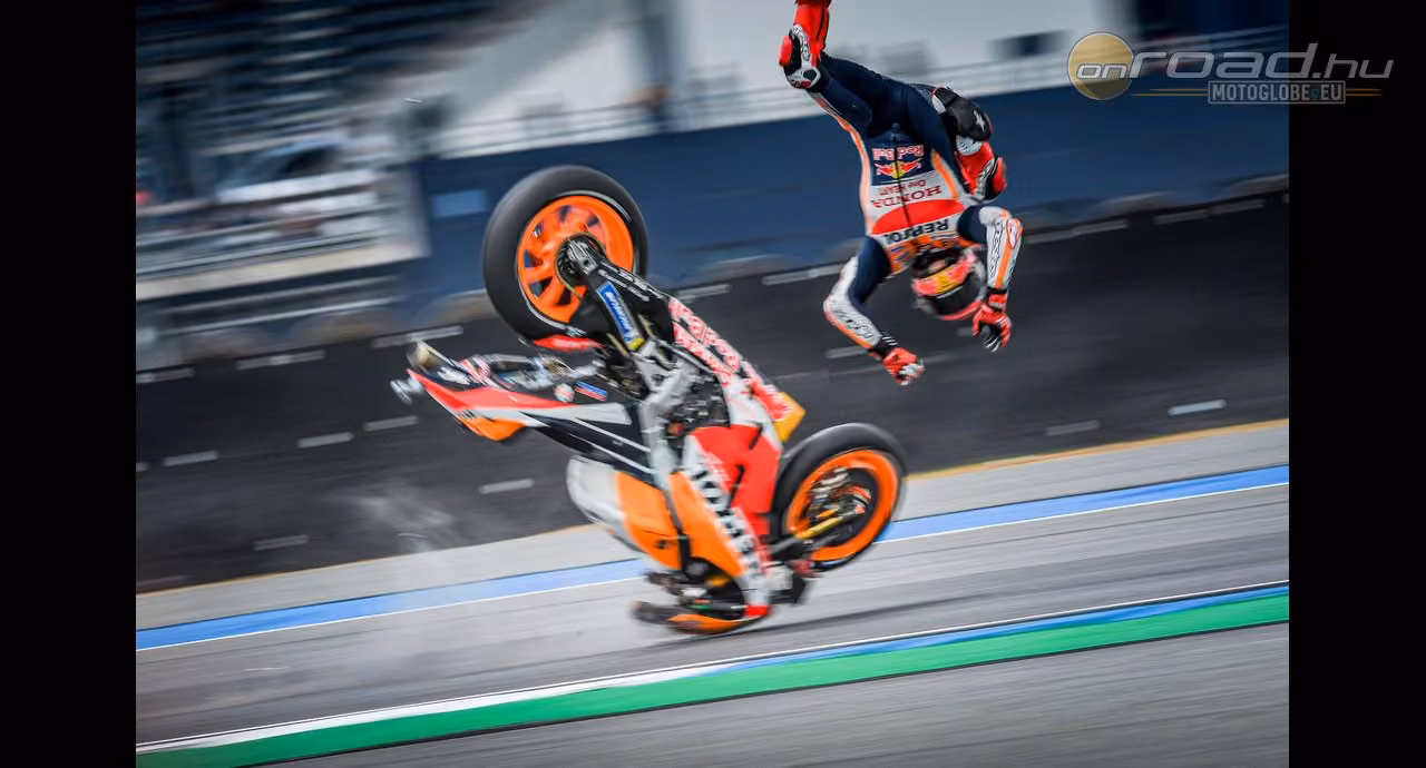 26G-t mért az Alpinstars Marc Marquez esésekor