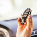 Hand with automobile’s keys