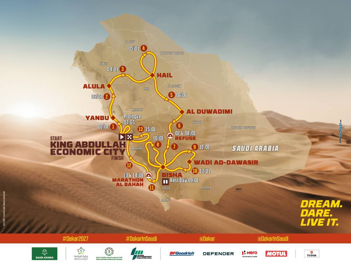Rekordhosszúságú szelektív szakaszokkal jön a Dakar Rally 2027