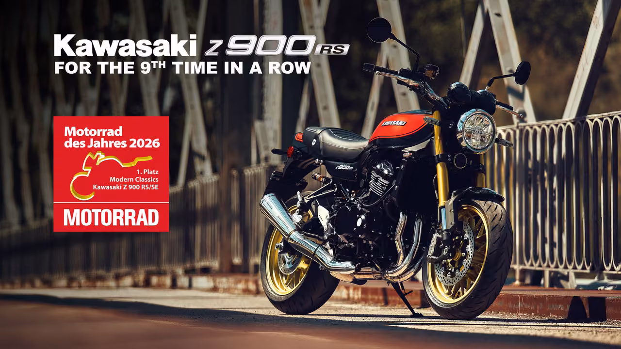 Kilencedszer is a csúcson: az Kawasaki Z900RS lett az „Év motorja” 2026-ban Kilencedszer is a csúcson: az Kawasaki Z900RS lett az „Év motorja” 2026-ban