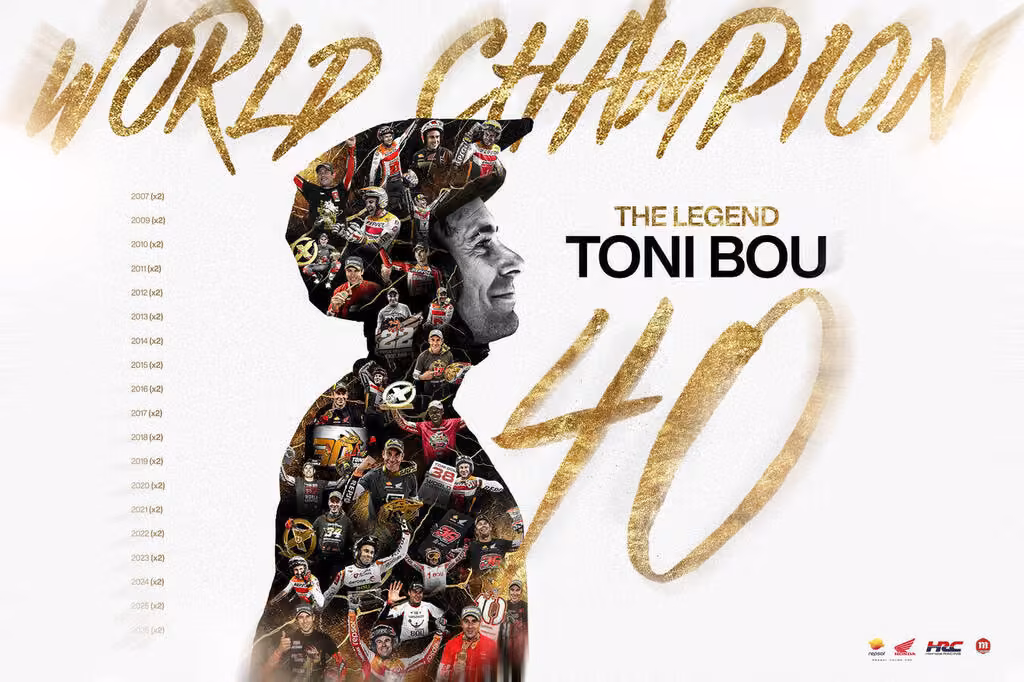 Toni Bou megszerezte 40. világbajnoki címét – húsz éve uralja a triálsportot